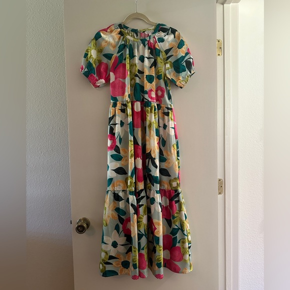 TCEC Dresses & Skirts - TCEC Bright Floral Maxi Sundress, LIKE NEW - size small